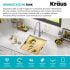 Kraus KWU110117PGM - 17 Inch Undermount Workstation Single Bowl Workstation Sink