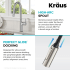 Kraus Oletto Series KTF3101CH - Features (High Arc Spout, Perfect Glide Docking)