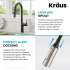Kraus Oletto Series KTF3101MB - Features (High Arc Spout, Perfect Glide Docking)