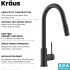 Kraus Oletto Series KPF3104MB - Contemporary Pull-Down Single Handle Kitchen Faucet Features