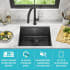 Kraus KWU110121PGM - 21 Inch Undermount Workstation Single Bow Kitchen Sink Features