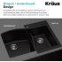 Kraus Quarza Series KGD442GREYPST1GR - Features