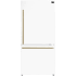 Forno Espresso - Milano FFFFD178531WHT - 31 Inch Freestanding Bottom Freezer Refrigerator in Front View