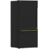 Forno Espresso - Milano FFFFD178631BLK - 31 Inch Freestanding Bottom Mount Refrigerator in Angled View