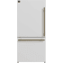 Forno Espresso - Milano FFFFD178631WHT - 31 Inch Freestanding Bottom Mount Refrigerator in Front View