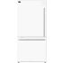 Forno Espresso - Milano FFFFD178631WHT - 31 Inch Freestanding Bottom Mount Refrigerator in Front View