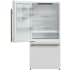 Forno Espresso - Milano FFFFD178631WHT - 31 Inch Freestanding Bottom Mount Refrigerator in Opened View