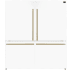 Forno Espresso - Milano FFFFD178760WHT - Milano 2-Piece 62-Inch Freestanding Dual Bottom Freezer Refrigerator