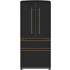 Forno Luigi FFFFD179133BLK - Luigi 33 Inch Freestanding 4-Door French Door Refrigerator in Front View