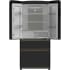 Forno Luigi FFFFD179133BLK - Luigi 33 Inch Freestanding 4-Door French Door Refrigerator in Opened View