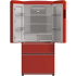 Forno FFFFD179133RED - Luigi 33 Inch Freestanding 4-Door French Door Refrigerator in Opened View