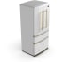 Forno FFFFD179133WHT - Luigi 33 Inch Freestanding 4-Door French Door Refrigerator in Angled View