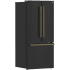 Forno Espresso Gallipoli FFFFD197431BLK - 30 Inch Freestanding Counter-Depth French Door Refrigerator in Angled View
