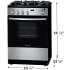 Frigidaire FFGH2422US - 24" Front Control Freestanding Gas Range