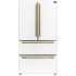 Forno Moena FFRBI182036WHT - 36 Inch Counter Depth Freestanding 4-Door French Door Refrigerator in Front View