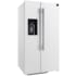 Forno Salerno FFRBI184436WHT - 36 Inch Built-In Side by Side Refrigerator - Silver Handle