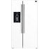 Forno Salerno FFRBI184436WHT - 36 Inch Built-In Side by Side Refrigerator - Silver Handle