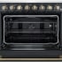 Forno Paolo FFSEL601136BLK - Paolo 36 Inch Black Freestanding Electric Range