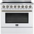 Forno Paolo FFSEL601136WHT - 36 Inch White Freestanding Electric Range