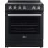 Forno Espresso Leonardo FFSEL601230BLK - 30 Inch Slide-In Electric Range in Front View
