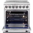 Forno Massimo FFSEL602030 - 30 Inch Freestanding Electric Range in Opened View
