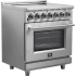 Forno Massimo FFSEL602030 - 30 Inch Freestanding Electric Range in Angled View