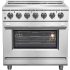 Forno Massimo FFSEL602036 - 36 Inch Freestanding Electric Range in Front View