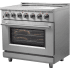 Forno Massimo FFSEL602036 - 36 Inch Freestanding Electric Range in Angled View