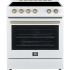 Forno Leonardo Espresso FFSEL602230WHT - 30 Inch Slide-In Electric Range in Front View
