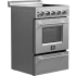 Forno Loiano FFSEL606924 - 24 Inch Freestanding Electric Range in Angled View