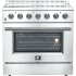Forno Galiano FFSEL608336 - 36 Inch Freestanding Electric Range in Front View