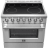 Forno Galiano FFSEL608336 - 36 Inch Freestanding Electric Range in Angled View
