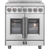 Forno Massimo FFSEL695530 - 30 Inch Freestanding French Door Electric Range in Front View