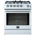 Forno Espresso Leonardo FFSGS111630WHT - Leonardo 30 Inch Slide-In Gas Range in Front View