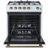 Forno Espresso Leonardo FFSGS111630WHT - Leonardo 30 Inch Slide-In Gas Range in Opened View