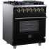 Forno Massimo FFSGS612530BLK - Forno Massimo 30-Inch Freestanding Dual Fuel Range