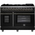 Forno Massimo FFSGS612548BLK - Forno Massimo 48-Inch Freestanding Dual Fuel Range