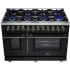 Forno Massimo FFSGS612548BLK - Forno Massimo 48-Inch Freestanding Dual Fuel Range