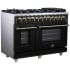 Forno Massimo FFSGS612548BLK - Forno Massimo 48-Inch Freestanding Dual Fuel Range