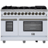 Forno Massimo FFSGS612548WHT - Forno Massimo 48-Inch Freestanding Dual Fuel Range
