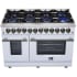 Forno Massimo FFSGS612548WHT - Forno Massimo 48-Inch Freestanding Dual Fuel Range