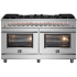 Forno Massimo FFSGS612560 - Massimo 60-Inch Freestanding Dual Fuel Range, 10 Burners, Double Convection Ovens