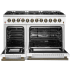 Forno Galiano FFSGS615648WHT - Galiano 48-inch Dual Fuel Range in Opened View