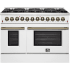 Forno Galiano FFSGS615648WHT - Galiano 48-inch Dual Fuel Range in Front View