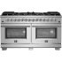 Forno Capriasca FFSGS618760 - 60 Inch Freestanding Dual Fuel Range in Front View