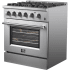 Forno Marco FFSGS619730 - Marco 30-inch Dual Fuel Range Stainless Steel in Front Angled View