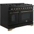 Forno FFSGS621948BLK - Antico 48-Inch Gas Range in Front Angled View