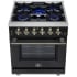 Forno Massimo FFSGS623930BLK - Forno Massimo 30-Inch Freestanding Gas Range