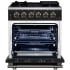 Forno Massimo FFSGS623930BLK - Forno Massimo 30-Inch Freestanding Gas Range