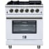 Forno Massimo FFSGS623930WHT - Forno Massimo 30-Inch Freestanding Gas Range